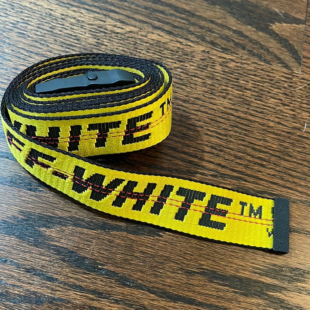 Off white thin belt